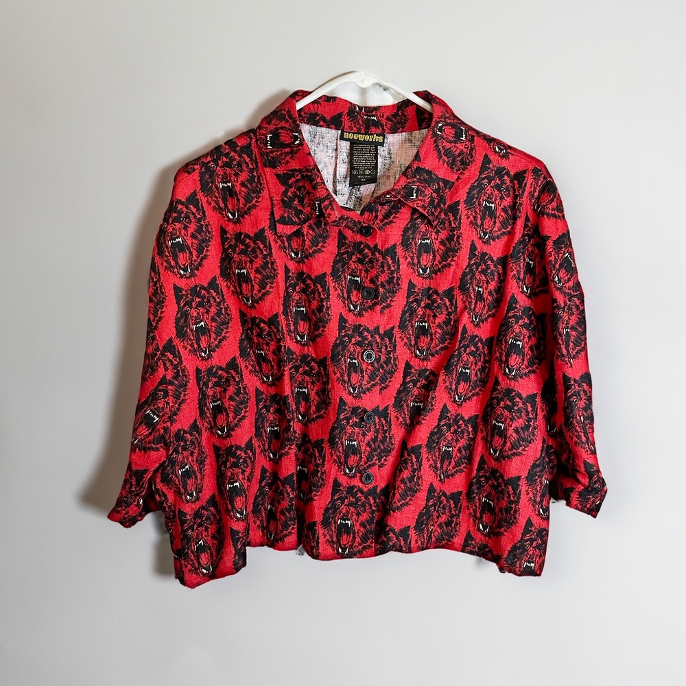 Nooworks - Olivia top - cropped - Wolverine print - XXL